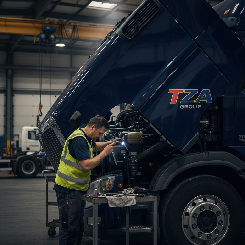TZA Group truck maintenance and pre-trip inspection