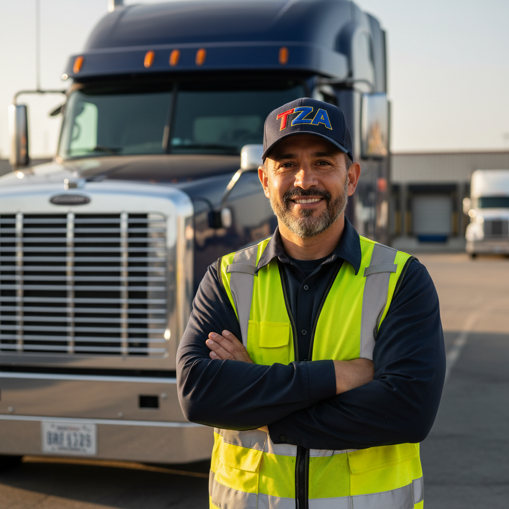 Professional CDL truck driver